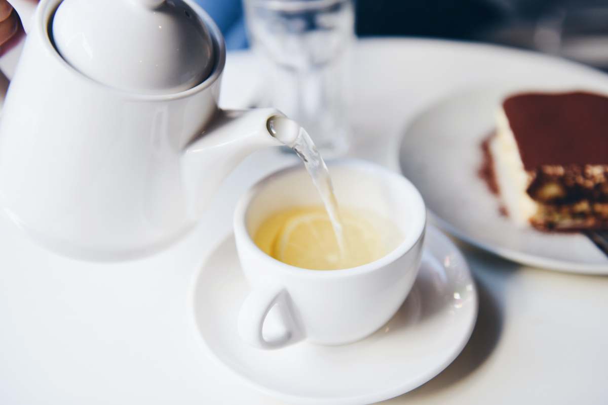 tea set white ceramic teapot and teacup tea cup